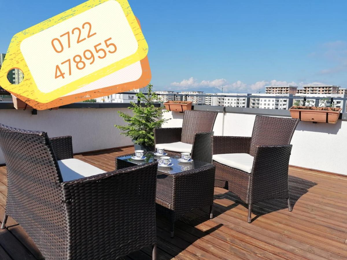 Ama Apartament Cu Terasa 50 Mp & Parcare Brașov Exterior foto